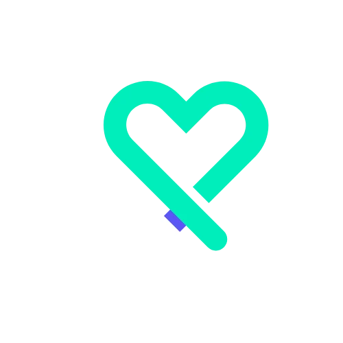 Logo asli ChatDoctor berbentuk hati dan stetoskop